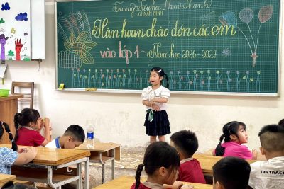 VUI MỪNG CHÀO ĐÓN CÁC CON HỌC SINH LỚP 1 NĂM HỌC 2026 – 2027