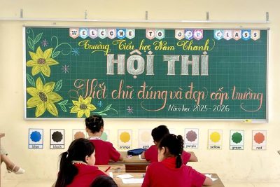 HỘI THI “VIẾT CHỮ ĐÚNG VÀ ĐẸP” CẤP TRƯỜNG NĂM HỌC 2025- 2026