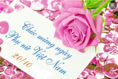 Chào mừng ngày phụ nữ Việt Nam 20/10 – Trường tiểu học Nam Thanh