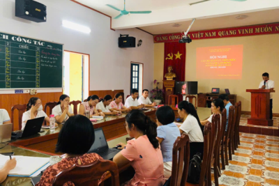 HỘI NGHỊ CÁN BỘ QUẢN LÝ, VIÊN CHỨC VÀ NGƯỜI LAO ĐỘNG TRƯỜNG TIỂU HỌC NAM HẢI “ ĐỔI MỚI – SÁNG TẠO – ĐOÀN KẾT – QUYẾT TÂM”