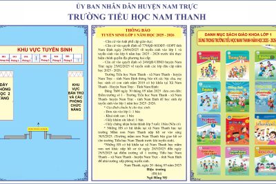 Thông báo tuyển sinh lớp 1- Năm học 2025 – 2026