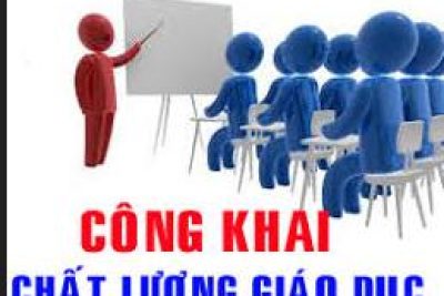 Công khai chất lượng đầu năm học 2021-2022