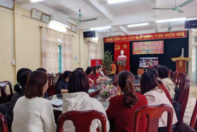 TRƯỜNG TIỂU HỌC NAM THANH THAM DỰ HỘI NGHỊ TRỰC TUYẾN NGHIÊN CỨU, HỌC TẬP, QUÁN TRIỆT NGHỊ QUYẾT ĐẠI HỘI ĐẢNG TOÀN QUỐC LẦN THỨ XIV